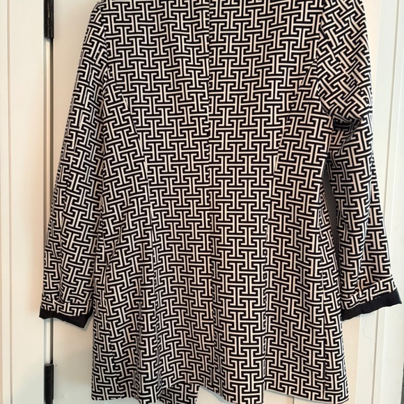 Black and white long suit jacket - Picture 5 of 5